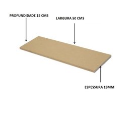 Kit Combo 6 Prateleiras Crua Mdf Sem Suporte - 2