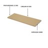 Kit Combo 6 Prateleiras Crua Mdf Sem Suporte - 2