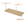 Combo 6 Prateleiras Mdf Cru 60x20 cms Sem Suporte - 2