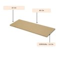 Ver imagem 2 de Combo 6 Prateleiras Mdf Cru 60x20 cms Sem Suporte