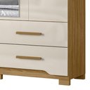 Ver imagem 6 de Guarda Roupa Casal 160cm com Espelho Cancum Freijó/off Z17 - Mpozenato