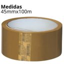 Ver imagem 2 de Fita Adesiva Marrom Larga 45mmx100m | Kaztec | Kit 05 Un