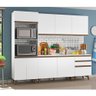Cozinha reims com Balcão 8 Portas 3 Gavetas Branco Madesa - 9