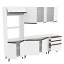 Ver imagem 3 de Cozinha reims com Balcão 8 Portas 3 Gavetas Branco Madesa