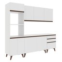 Ver imagem 2 de Cozinha reims com Balcão 8 Portas 3 Gavetas Branco Madesa