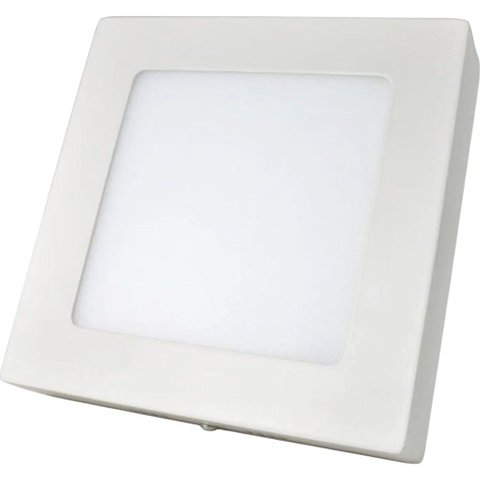 Painel Plafon Led 12w Sobrepor Quadrado Branco Frio
