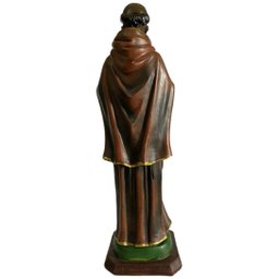 Imagem De São Benedito Padroeiro Em Resina Especial 31 Cm - 4