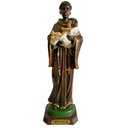 Ver imagem 1 de Imagem De São Benedito Padroeiro Em Resina Especial 31 Cm