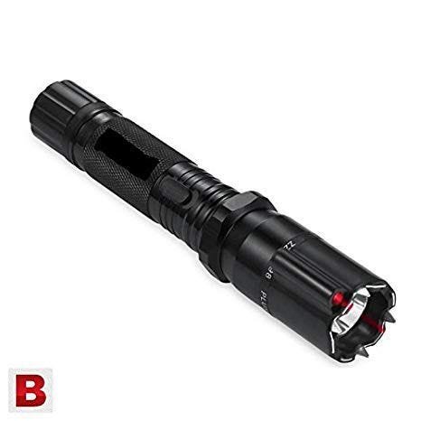 Lanterna Autodefesa 3 em 1 Iluminação Proteção alto brilho Lanterna Laser e Choque - 1