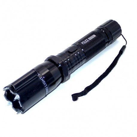Lanterna Autodefesa 3 em 1 Iluminação Proteção alto brilho Lanterna Laser e Choque - 2