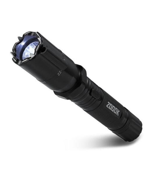 Lanterna Autodefesa 3 em 1 Iluminação Proteção alto brilho Lanterna Laser e Choque - 5