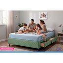 Ver imagem 2 de Cama Base c/Aux 4 Gavetas Queen Castor Poli Green 158x198x27