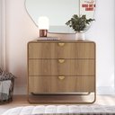 Ver imagem 6 de Comoda 3 Gavetas Organica 90 Cm 28068 Artesano Hanover Dourado