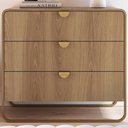 Ver imagem 2 de Comoda 3 Gavetas Organica 90 Cm 28068 Artesano Hanover Dourado