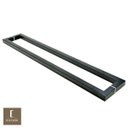 Ver imagem 2 de Puxador Para Portas Duplo em Aço Inox 304 Modelo Slin Preto Fosco para portas: pivotantes/madeira/ -