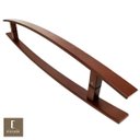 Ver imagem 1 de Puxador Para Portas Duplo em Aço Inox 304 Modelo Lugui Corten para portas: pivotantes/madeira/ - 1,0