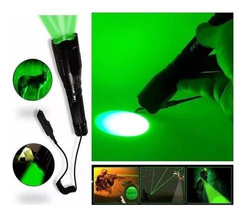 Lanterna de Luz Verde Resistente á água LT-410 - 1