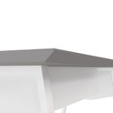 Ver imagem 4 de Mesa de Reunião 200cm para 8 Pessoas com Caixa de Tomadas Industrial Executive Cinza/Sagrado/Branco