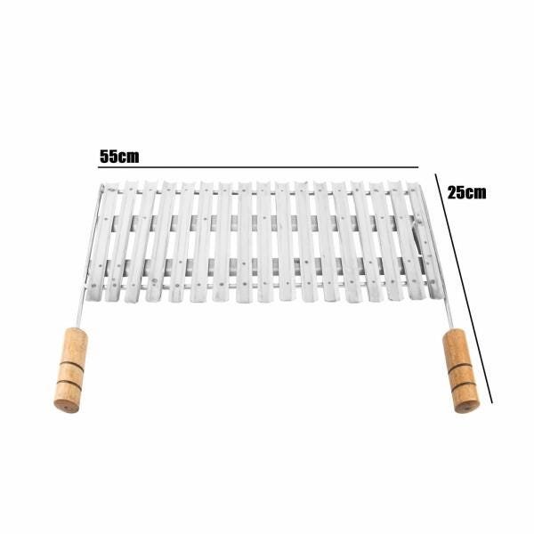 Churrasqueira Char Broiler Picanheira Grelha 55X25 Gás Inox - 3