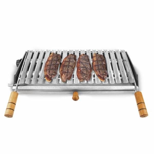 Churrasqueira Char Broiler Picanheira Grelha 55X25 Gás Inox - 1