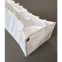 Ver imagem 2 de Kit 3 Colmeias Organizadoras de Sutiãs com 11 Divisórias Organizadores de Gavetas em TNT Branco