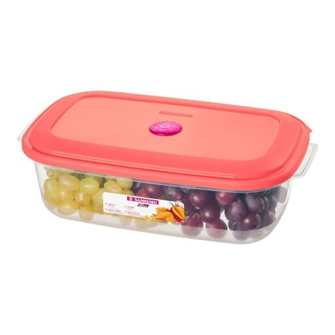Pote Retangular Cores Sortidas Médio Alto para Freezer 2800ml -385/2 - SANREMO Pote Retangular para 