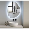 Espelho Orgânico Grande com Led Frio 80x60cm Lapidado Sala - 4