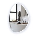 Ver imagem 2 de Espelho Orgânico Grande com Led Frio 80x60cm Lapidado Sala