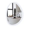 Espelho Orgânico Grande com Led Frio 80x60cm Lapidado Sala - 2