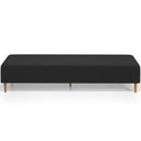 Ver imagem 5 de Puff Decorativo Bali W01 Pés Palito 210x60cm Bouclê Preto - Lyam Decor