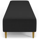 Ver imagem 4 de Puff Decorativo Bali W01 Pés Palito 210x60cm Bouclê Preto - Lyam Decor