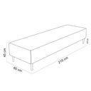 Ver imagem 3 de Puff Decorativo Bali W01 Pés Palito 210x60cm Bouclê Preto - Lyam Decor