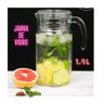 Jarra de Vidro Lisa com Tampa 1,8l Litros - 3