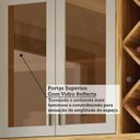 Ver mais imagens de Cozinha Modulada Compacta 2 Peças 4 Portas e 3 Gavetas 100% MDF 120cm Barbados Espresso Móveis Bege/Amêndoa/Off-White