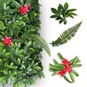 Ver imagem 1 de 4,5m² Conjunto Painéis Verde Artificial 3d Uv Resistente Alta Performance Jardim Vertical