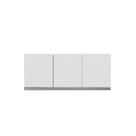 Armário Aéreo 3 Portas Andréia 120cm Branco - AJL Móveis