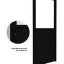 Ver imagem 5 de Porta de Alumínio de Giro Mista com Lambri e Vidro 215x85cm Lucasa Ideale Abertura Esquerda Preto