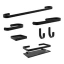 Ver imagem 1 de Suporte Kit de Acessório para Banheiro 7 Peças Preto