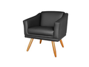 Ver imagem 2 de Kit 2 Poltronas Decorativa San Diego Sala Recepção Corino Preto