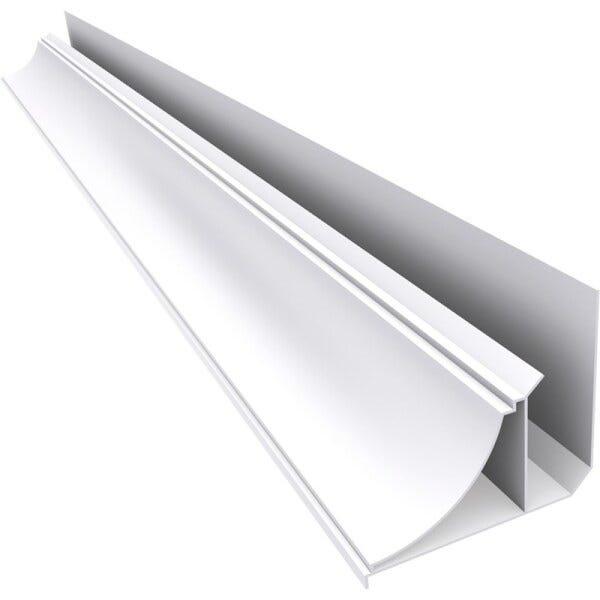 Rodaforro Meia Cana para Forro Régua Pvc 7 X 6000mm Plasbil