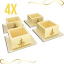 Ver imagem 1 de Kit com 4 Copos Sake Massu Saque Japonês 150Ml Creme