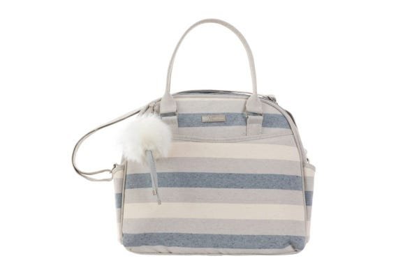 Bolsa Média 091 Listra Azul/Cinza - 1