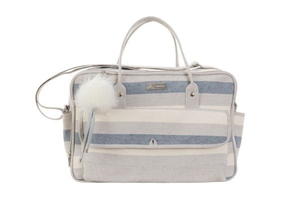 Bolsa Média 231 Listra Azul/Cinza - 1