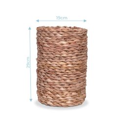 Cesto Artesanal De Palha Natural Decoração Pequeno 29x19cm - 2