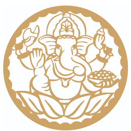 Mandala Ganesha - Mdf - Cru - Quadro Adesivo - 30cm - 1