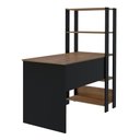 Ver imagem 5 de Conjunto Home Office Match c/ Escrivaninha e Estante Pinho/Preto Artely