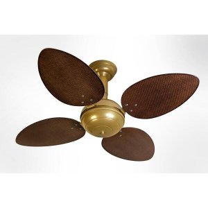 Ventilador de Teto Office Jet Venti-Delta Gold 4 Pás Rattan Tabaco 220V