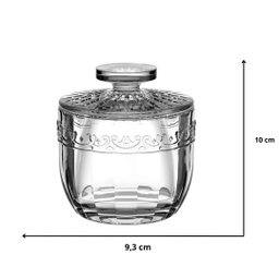 Mantegueira Francesa 9x10cm Porta Manteiga Natural Vidro Cristal Sempre Fresca - 3