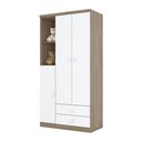 Ver mais imagens de Quarto de Bebê com Guarda Roupa 3 Portas Cômoda e Berço Flocos Casa 812