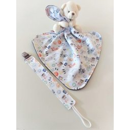 Manta Baby, Enxoval, Saída Maternidade, Chá de Bebe, Naninha, Prendedor Chupeta - 5